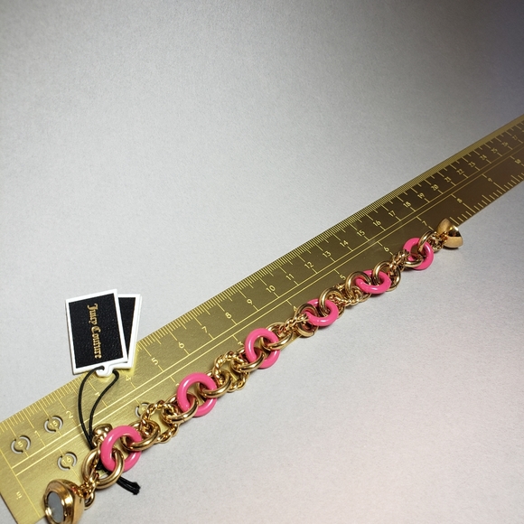 Juicy Couture link bracelet with magnetic closeure | Pink | Blue | New - Picture 6 of 6
